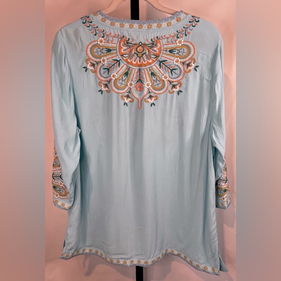 Soft Surroundings Women River Island Tunic Embroidered - Picture 4 of 10